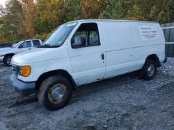 Salvage trucks for sale at Candia, NH auction: 2005 Ford Econoline E250 Van