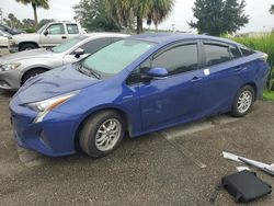 Flood-damaged cars for sale at auction: 2016 Toyota Prius