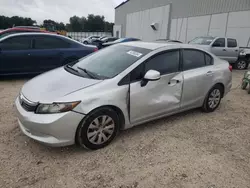 Salvage cars for sale at Apopka, FL auction: 2012 Honda Civic LX