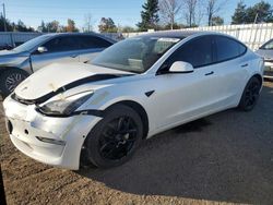 Salvage cars for sale at Bowmanville, ON auction: 2018 Tesla Model 3