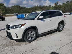 Toyota Highlander salvage cars for sale: 2019 Toyota Highlander Limited