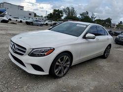 Flood-damaged cars for sale at auction: 2019 Mercedes-Benz C300