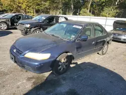 Salvage cars for sale at Austell, GA auction: 2002 Honda Accord EX