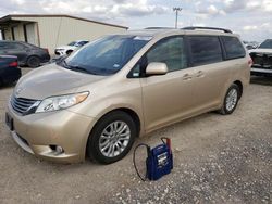 Salvage cars for sale at Temple, TX auction: 2014 Toyota Sienna XLE