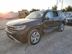 Salvage cars for sale at Oklahoma City, OK auction: 2021 Volkswagen Atlas SE