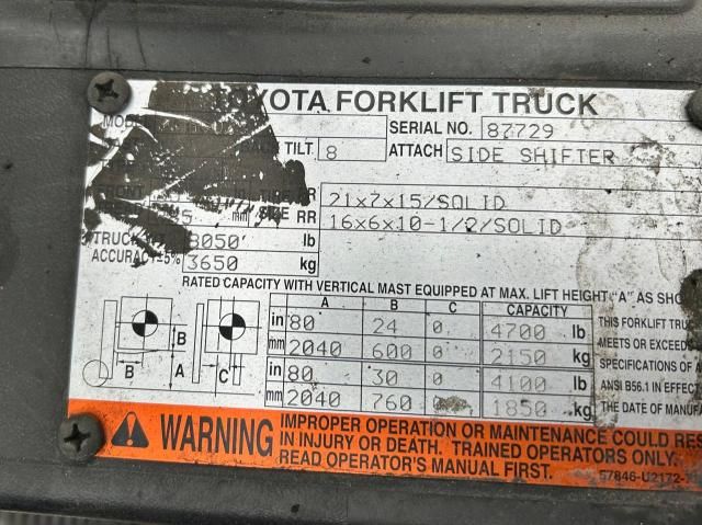 2004 Toyota Fork Lift