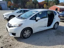 Salvage cars for sale at Mendon, MA auction: 2016 Honda FIT LX