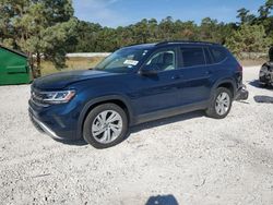 Salvage cars for sale at Houston, TX auction: 2022 Volkswagen Atlas SE