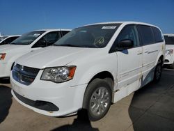 Salvage cars for sale at Grand Prairie, TX auction: 2017 Dodge Grand Caravan SE