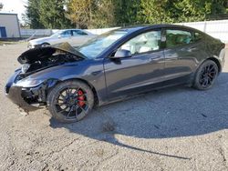 Salvage cars for sale at Arlington, WA auction: 2024 Tesla Model 3