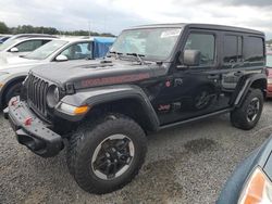 Salvage cars for sale at Riverview, FL auction: 2021 Jeep Wrangler Unlimited Rubicon