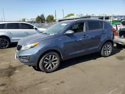 Salvage cars for sale at Denver, CO auction: 2016 KIA Sportage LX