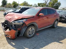 Salvage cars for sale at Wichita, KS auction: 2017 Hyundai Tucson Limited