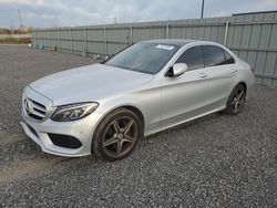 Mercedes-Benz salvage cars for sale: 2015 Mercedes-Benz C 300 4matic