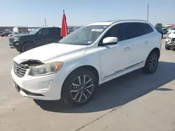 Salvage cars for sale at Grand Prairie, TX auction: 2016 Volvo XC60 T5 Premier