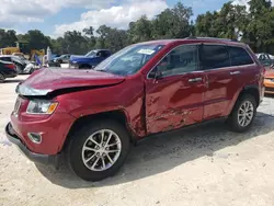 Salvage cars for sale at Ocala, FL auction: 2014 Jeep Grand Cherokee Limited