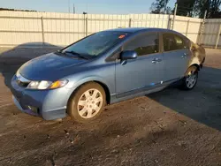 Honda salvage cars for sale: 2009 Honda Civic LX