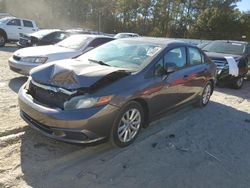 Honda salvage cars for sale: 2012 Honda Civic EX