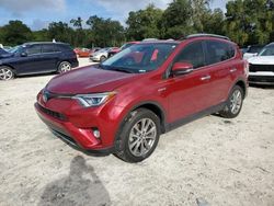 Salvage cars for sale at Ocala, FL auction: 2018 Toyota Rav4 HV Limited