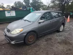 Toyota salvage cars for sale: 2005 Toyota Corolla Matrix XR