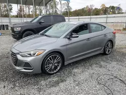 Salvage cars for sale at Spartanburg, SC auction: 2018 Hyundai Elantra Sport