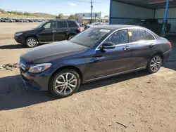 Salvage cars for sale at Colorado Springs, CO auction: 2015 Mercedes-Benz C 300 4matic