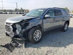 Salvage cars for sale at Mentone, CA auction: 2021 Chevrolet Traverse LT