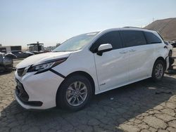 Salvage cars for sale from Copart Colton, CA: 2021 Toyota Sienna LE