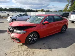 Honda Civic ex salvage cars for sale: 2024 Honda Civic EX