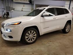 Salvage cars for sale at Wheeling, IL auction: 2018 Jeep Cherokee Overland