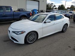 Salvage cars for sale at Woodburn, OR auction: 2017 Alfa Romeo Giulia TI