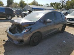 Salvage cars for sale at Wichita, KS auction: 2015 Honda FIT LX