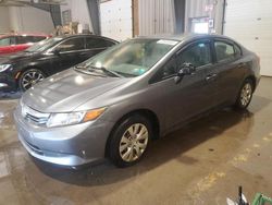 Honda salvage cars for sale: 2012 Honda Civic LX