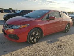 Salvage cars for sale at San Antonio, TX auction: 2015 Honda Civic EX