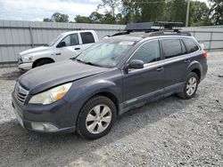 Salvage cars for sale at Gastonia, NC auction: 2011 Subaru Outback 3.6R Limited