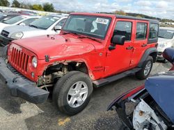 Salvage cars for sale at Mcfarland, WI auction: 2015 Jeep Wrangler Unlimited Sport