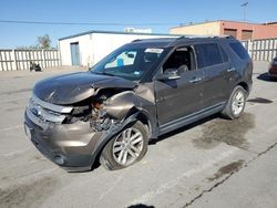 Salvage cars for sale at Anthony, TX auction: 2015 Ford Explorer XLT