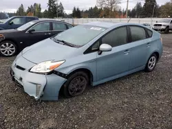 Vehiculos salvage en venta de Copart Graham, WA: 2013 Toyota Prius