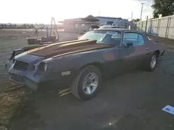 Salvage cars for sale from Copart San Diego, CA: 1979 Chevrolet Camaro