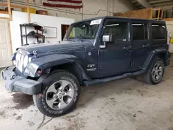 Salvage cars for sale at Ham Lake, MN auction: 2017 Jeep Wrangler Unlimited Sahara