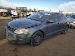 Salvage cars for sale at Brighton, CO auction: 2012 Volkswagen Jetta SE