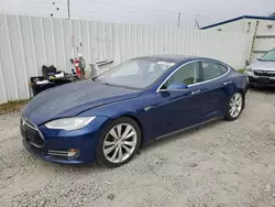 Salvage cars for sale at Albany, NY auction: 2015 Tesla Model S 70D