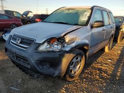 Salvage cars for sale from Copart Elgin, IL: 2005 Honda CR-V LX