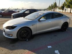 Salvage cars for sale at Rancho Cucamonga, CA auction: 2014 Tesla Model S