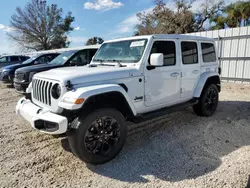 Salvage cars for sale at Arcadia, FL auction: 2023 Jeep Wrangler Sahara