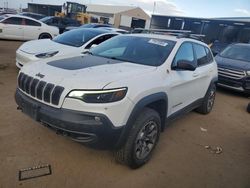 Jeep salvage cars for sale: 2020 Jeep Cherokee Trailhawk