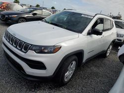 Salvage cars for sale at Fort Pierce, FL auction: 2022 Jeep Compass Latitude