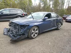 Salvage cars for sale at Cookstown, ON auction: 2018 Honda Accord Touring