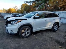 2016 Toyota Highlander Limited en venta en Lyman, ME