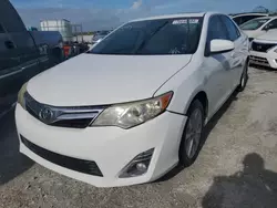 Salvage cars for sale at Riverview, FL auction: 2012 Toyota Camry SE